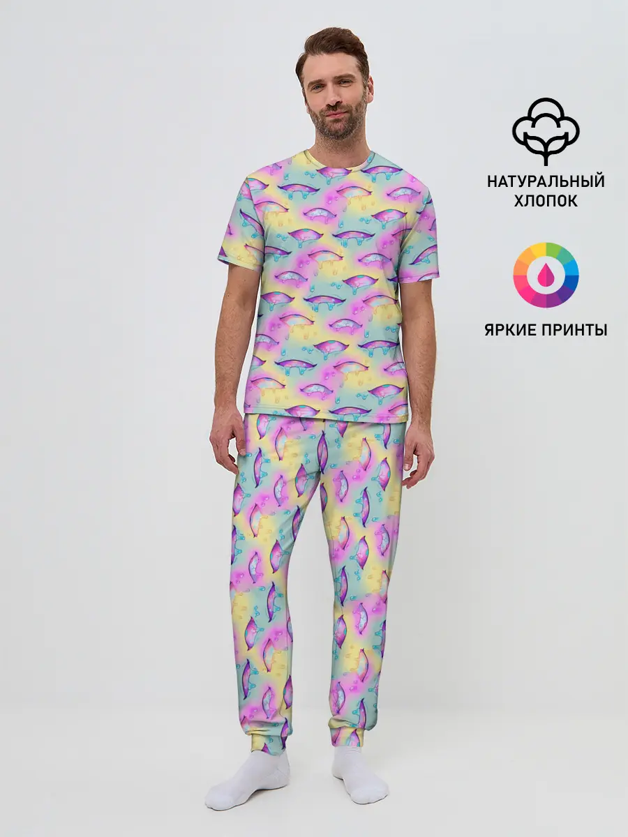 Мужская пижама с брюками / Влажные глазки | Ahegao Eyes