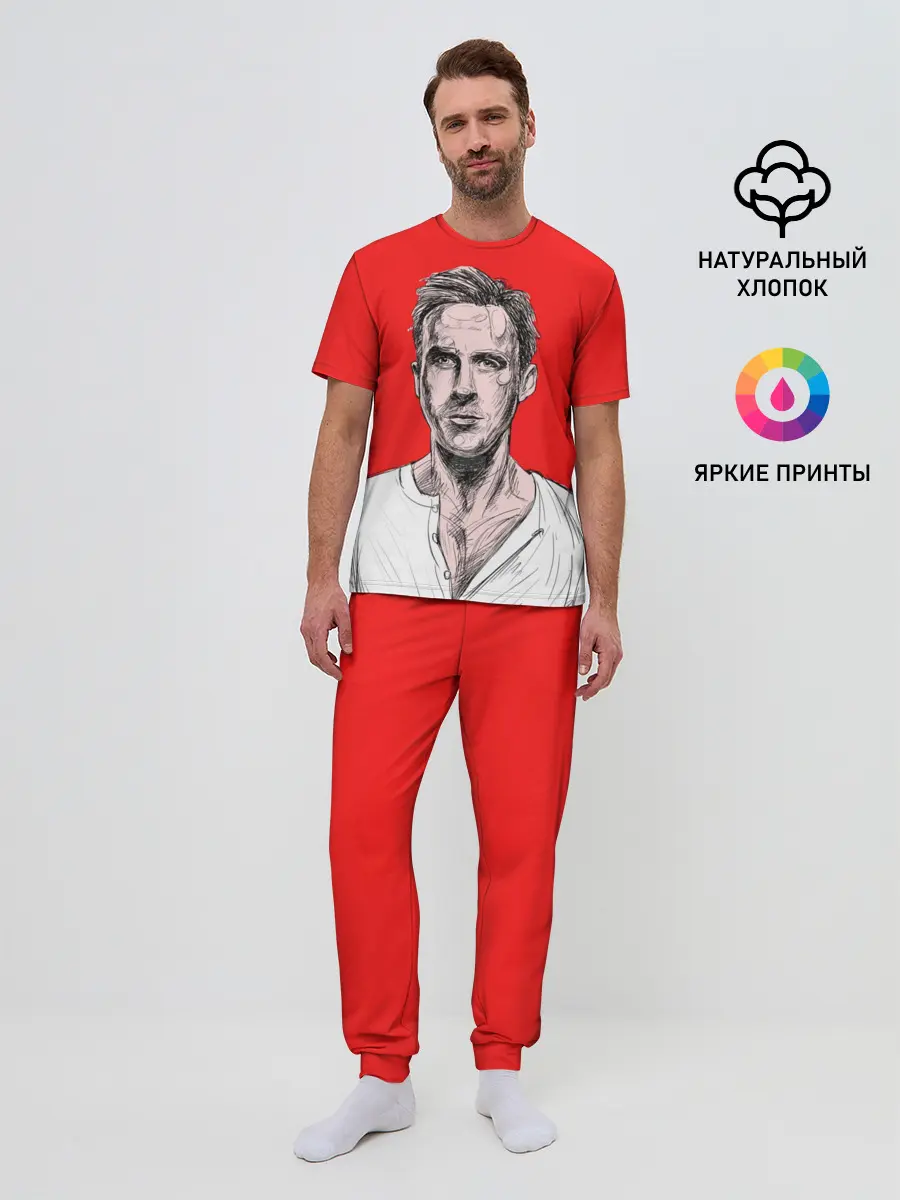 Мужская пижама с брюками / Райан Гослинг_3