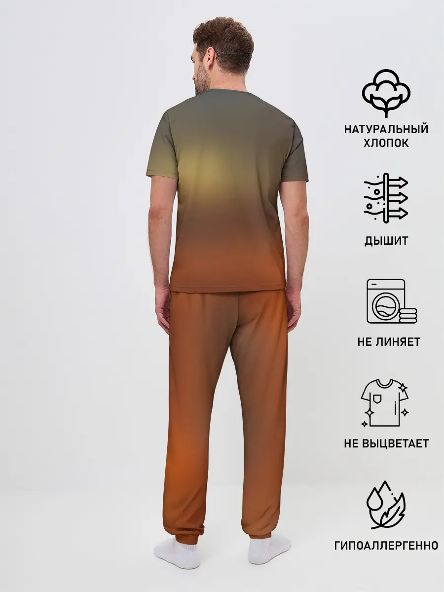 Мужская пижама с брюками / Fire Dragon