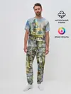 Мужская пижама с брюками / Город в небе