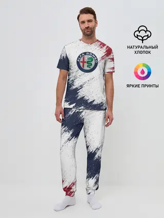 Мужская пижама с брюками / Alfa Romeo