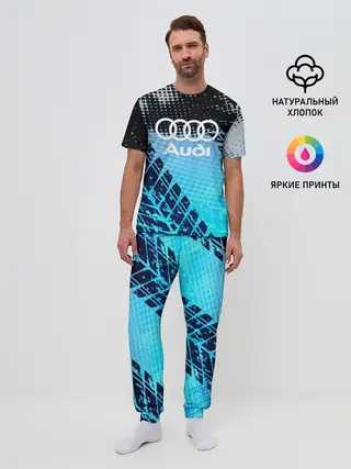 Мужская пижама с брюками / Audi sport auto motors