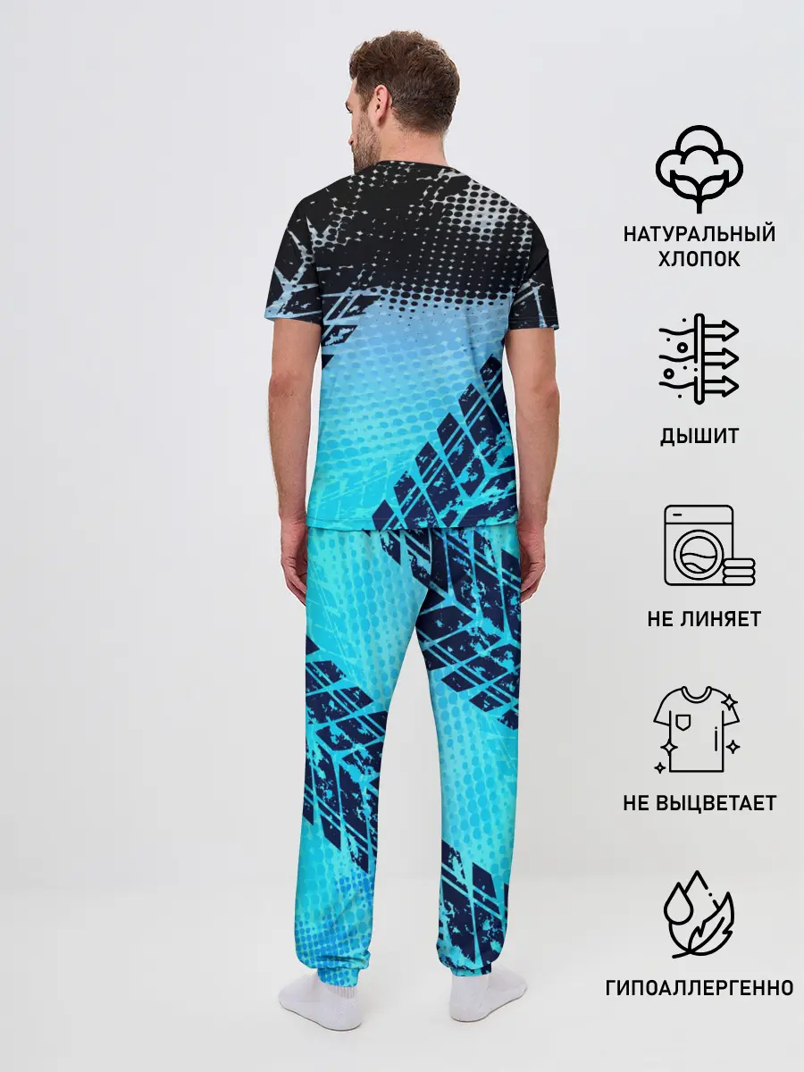 Мужская пижама с брюками / Honda sport auto motors