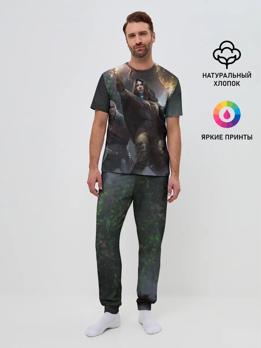 Мужская пижама с брюками / Йеннифер и Геральт