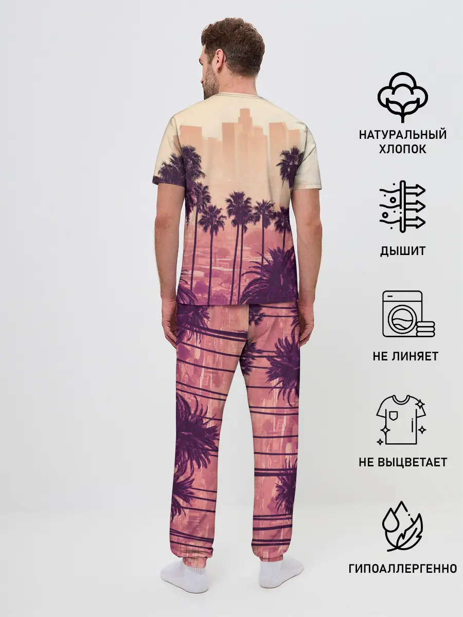 Мужская пижама с брюками / Los Angeles