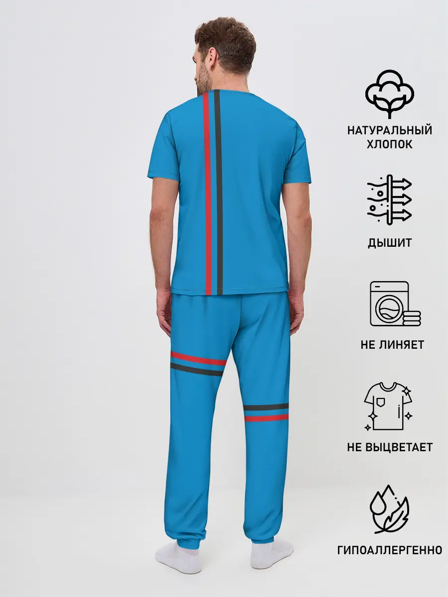 Мужская пижама с брюками / ДНР, лента с гербом