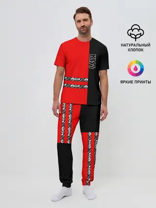 Мужская пижама с брюками / Kiss