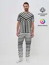 Мужская пижама с брюками / Кибер Зебра