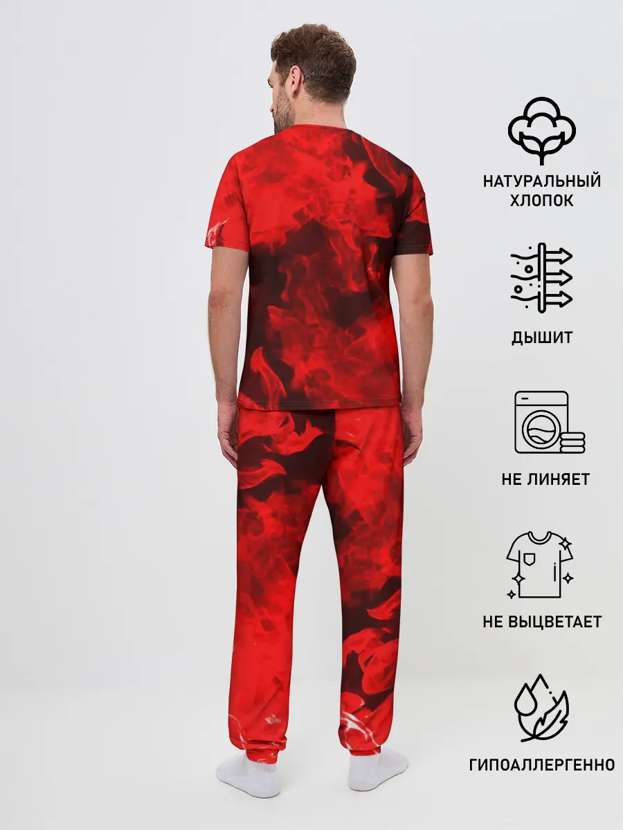 Мужская пижама с брюками / Red Snake