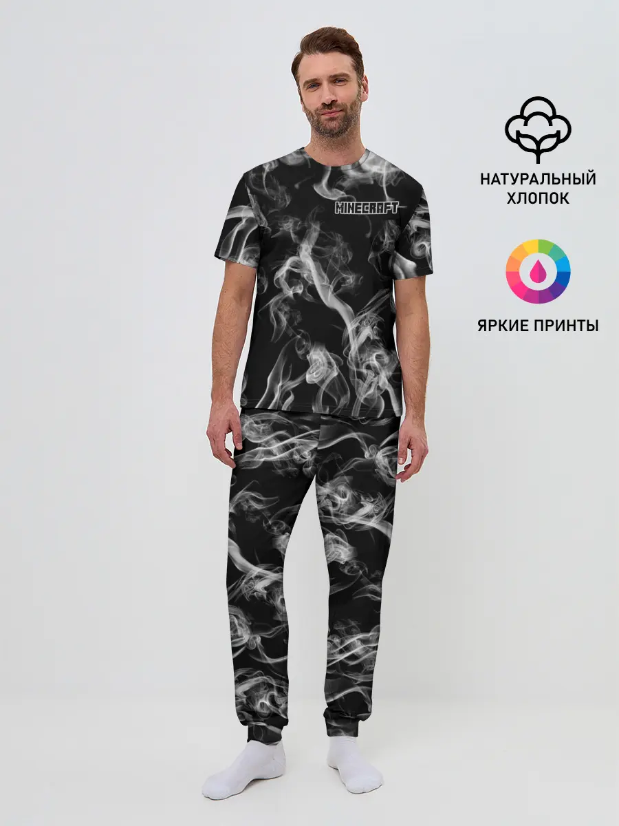 Мужская пижама с брюками / Minecraft