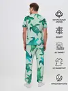 Мужская пижама с брюками / Абстракция Черепахи Полигон