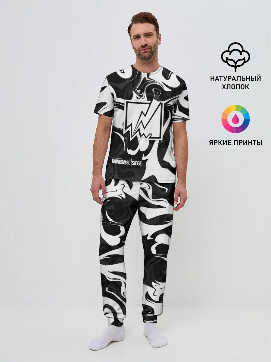 Мужская пижама с брюками / Rainbow six Siege