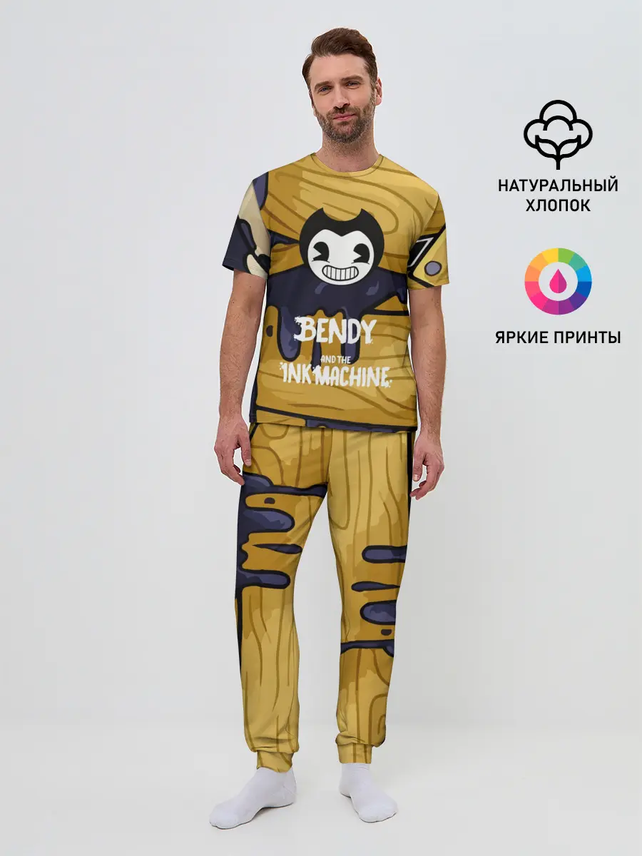 Мужская пижама с брюками / Bendy and the Ink Machine