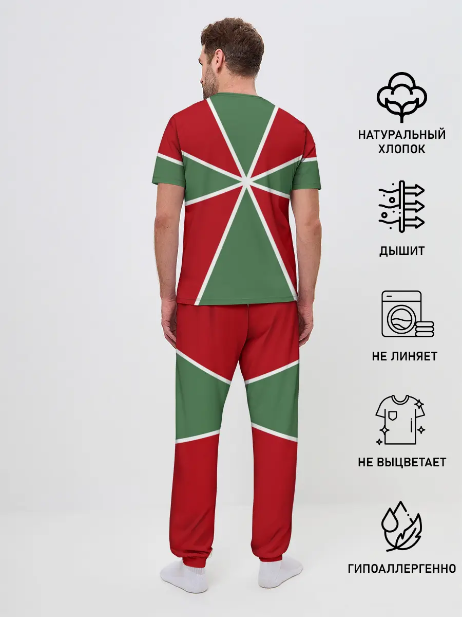 Мужская пижама с брюками / 100 лет пограничных войск