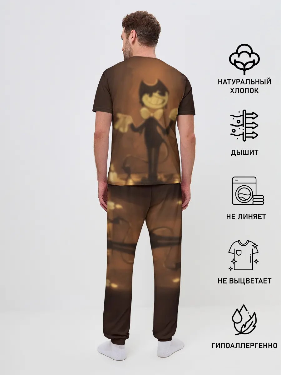 Мужская пижама с брюками / Bendy and the ink machine