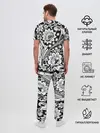Мужская пижама с брюками / Хохлома чб