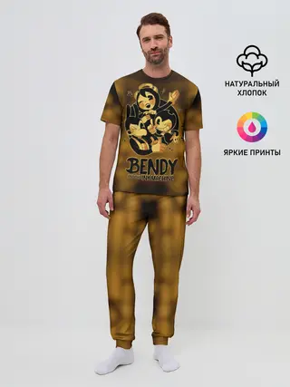 Мужская пижама с брюками / Bendy and the ink machine
