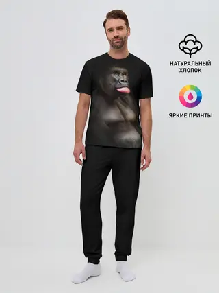 Мужская пижама с брюками / Горилла