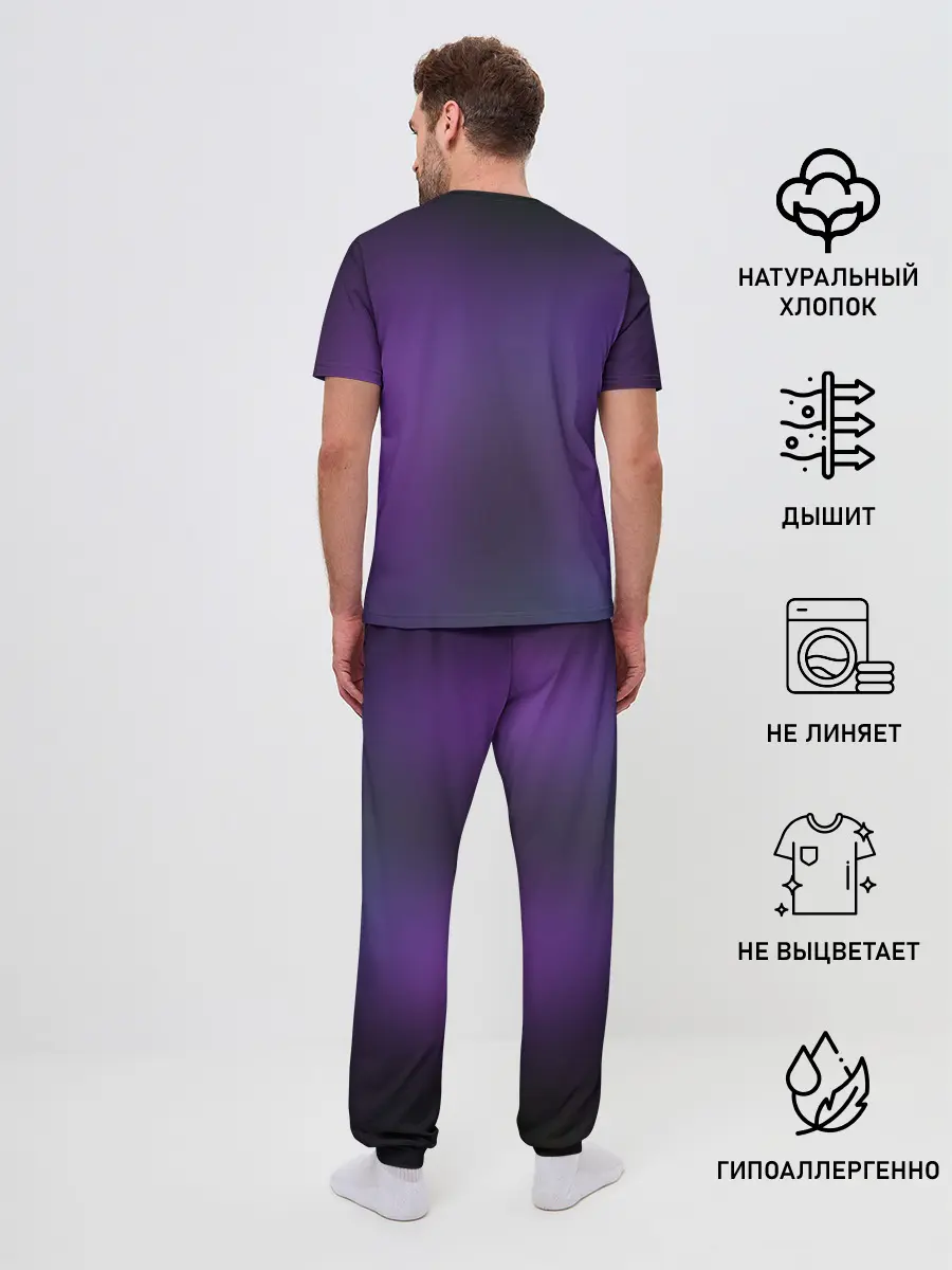 Мужская пижама с брюками / Raven