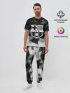 Мужская пижама с брюками / FC Barcelona sport geometry