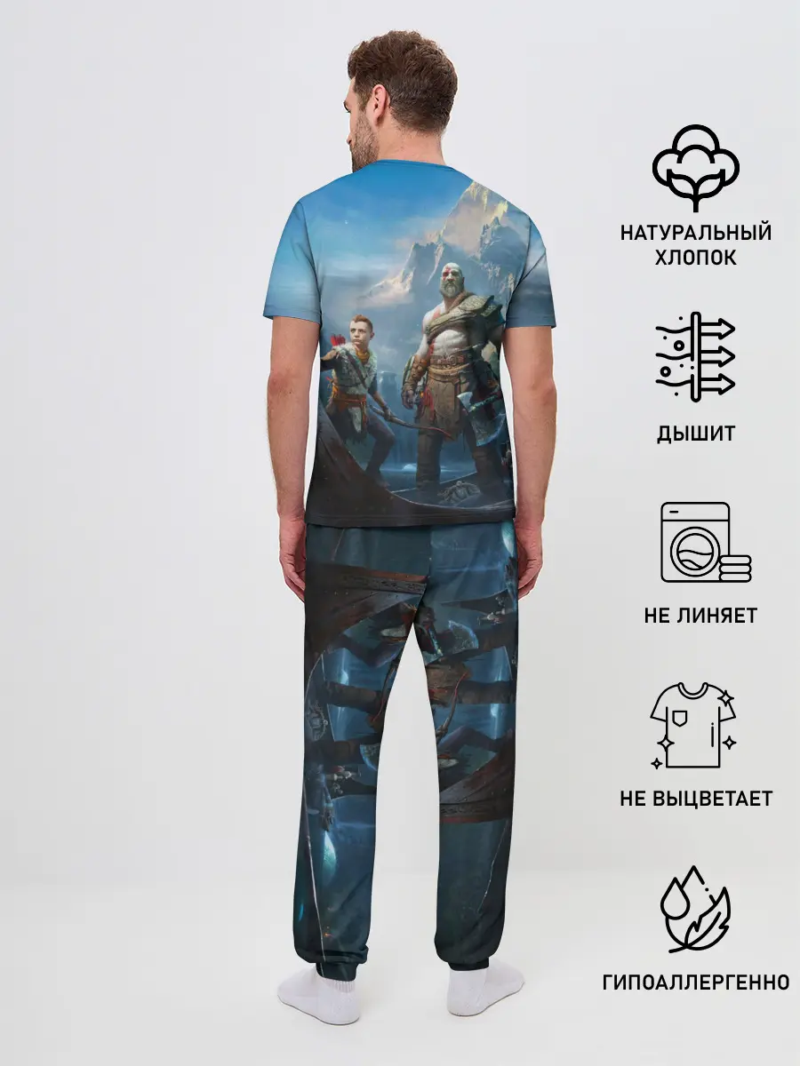 Мужская пижама с брюками / God of War