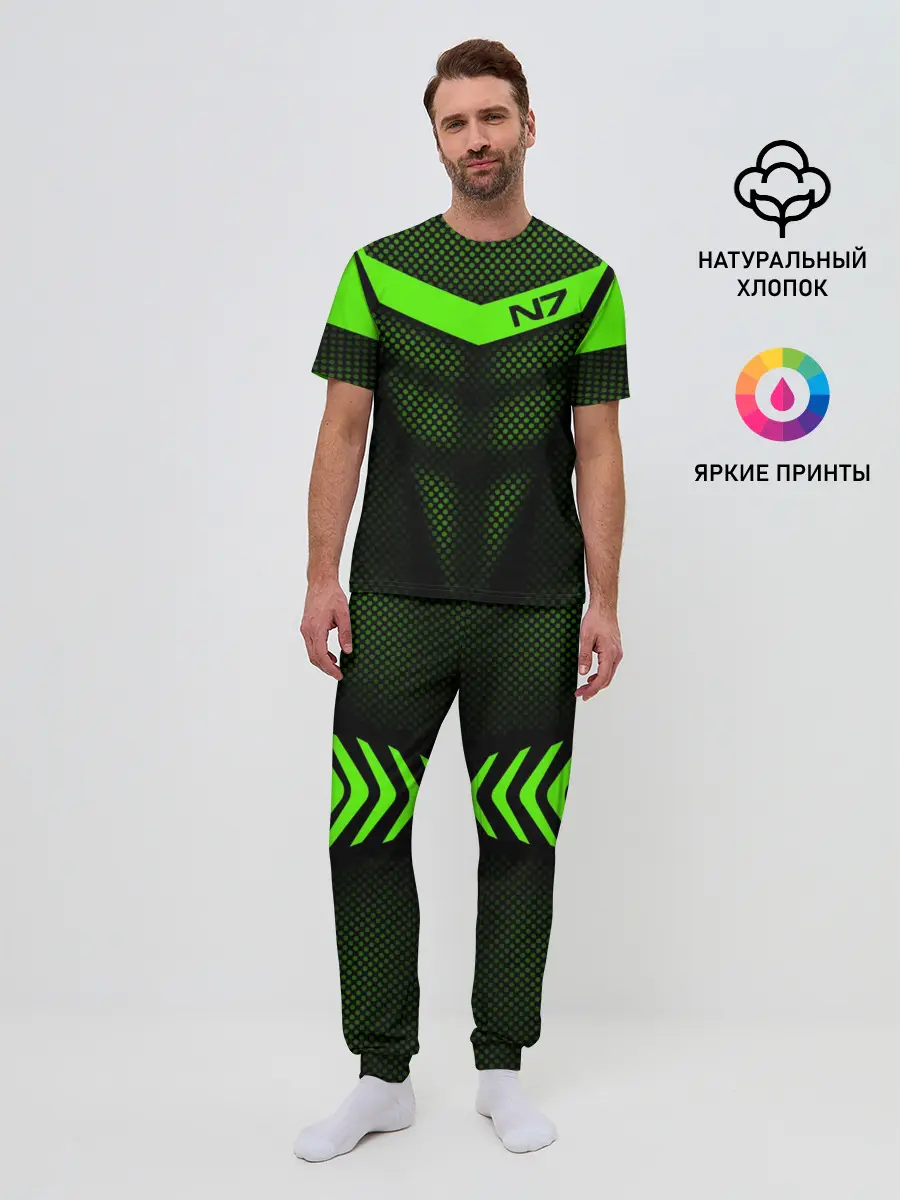 Мужская пижама с брюками / Mass Effect N7