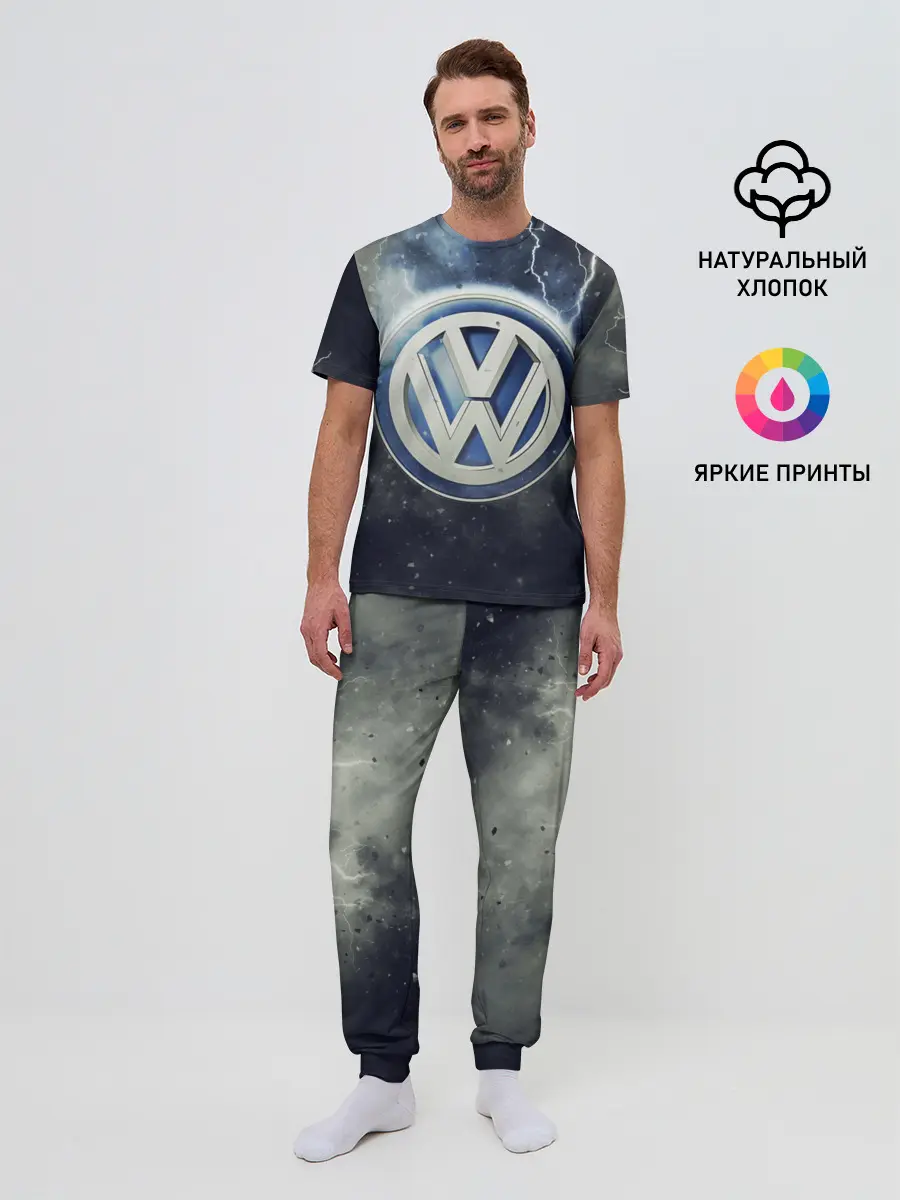 Мужская пижама с брюками / Логотип Wolksvagen