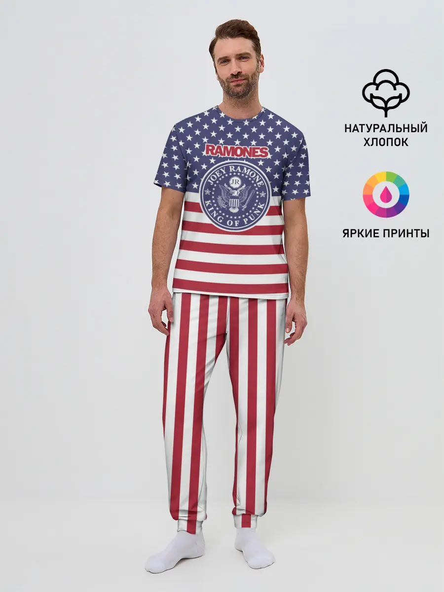 Мужская пижама с брюками / Ramones