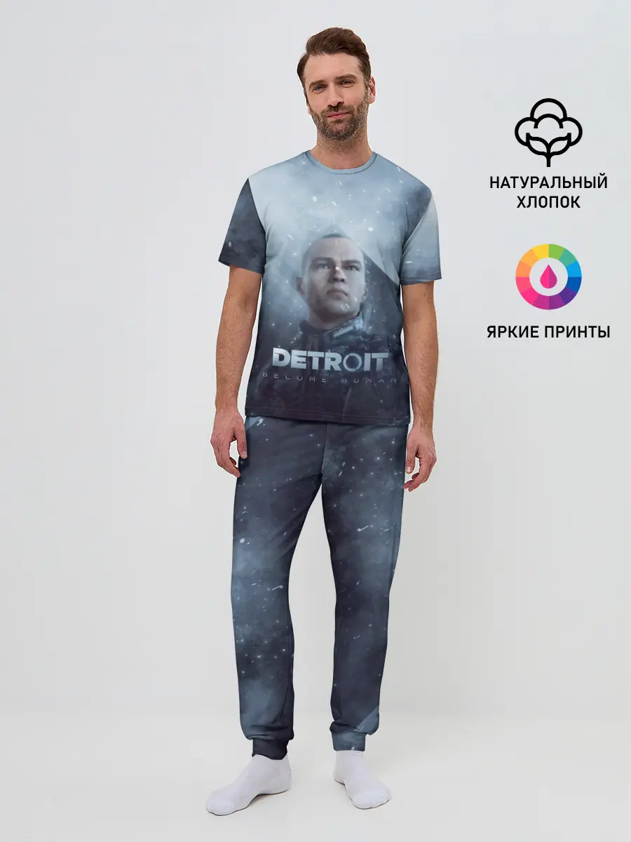 Мужская пижама с брюками / Detroit become human