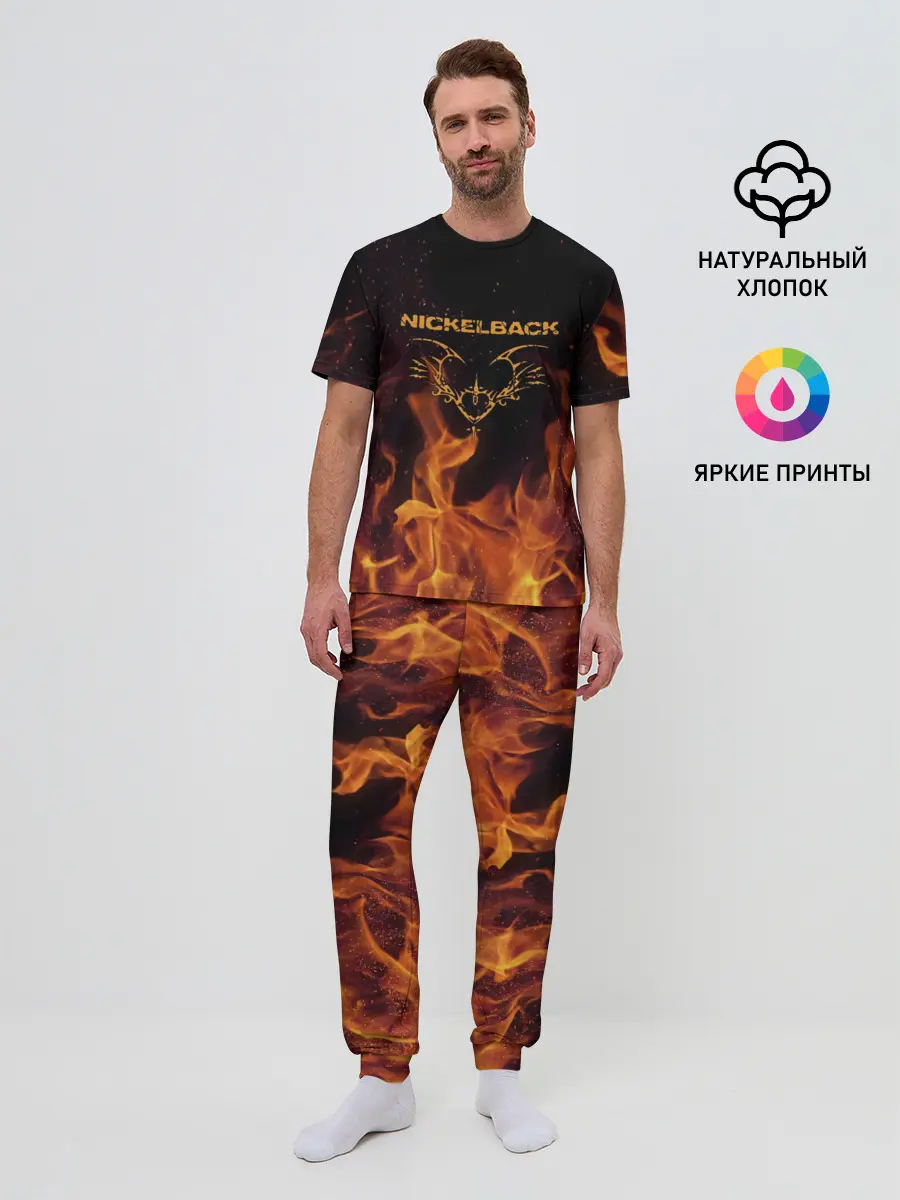 Мужская пижама с брюками / Nickelback