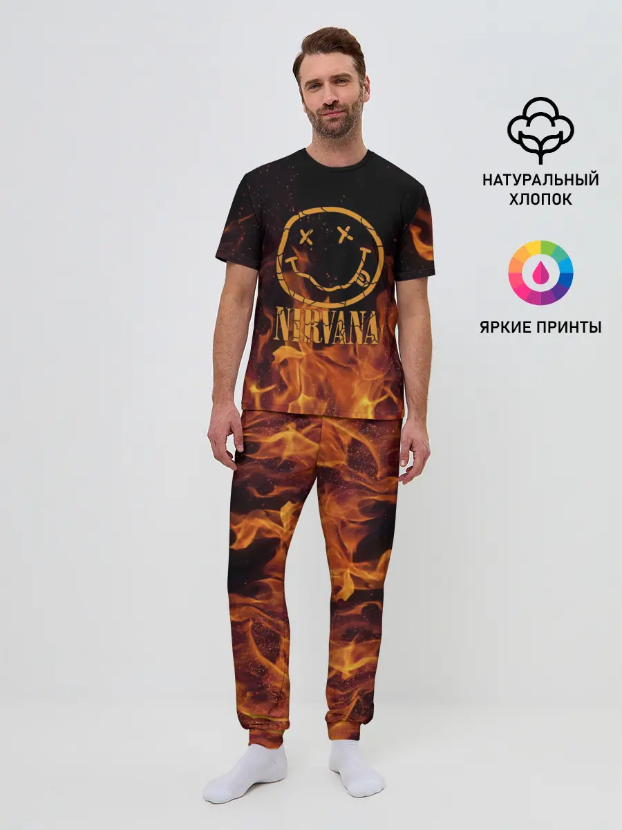 Мужская пижама с брюками / Nirvana