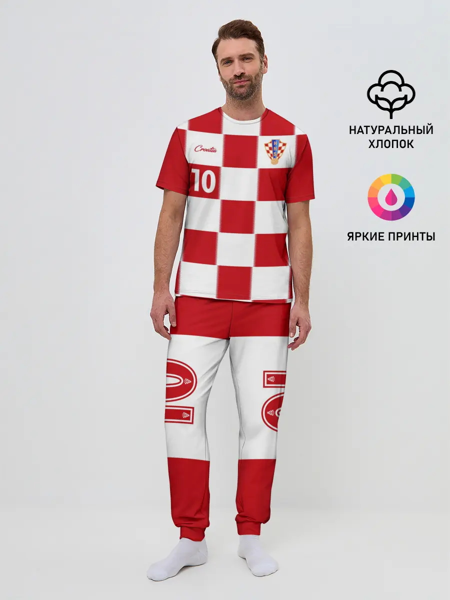 Мужская пижама с брюками / Лука Модрич, Сборная Хорватии