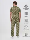 Мужская пижама с брюками / Камуфляж Коты