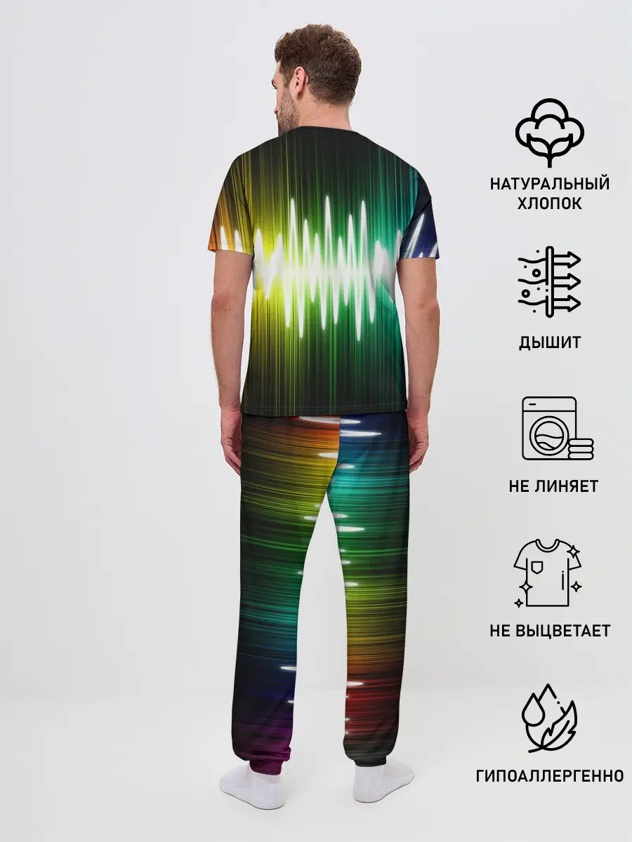 Мужская пижама с брюками / music