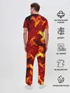 Мужская пижама с брюками / Огненная лава