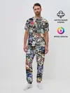 Мужская пижама с брюками / BTS Collage