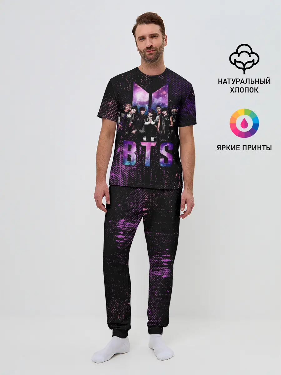 Мужская пижама с брюками / BTS