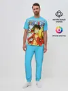 Мужская пижама с брюками / One Piece шляпа