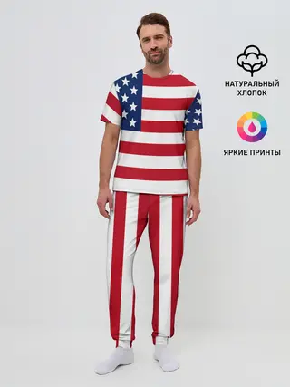 Мужская пижама с брюками / USA