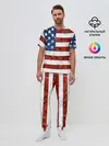 Мужская пижама с брюками / США ФЛАГ