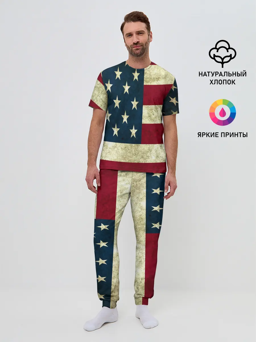 Мужская пижама с брюками / usa collection 2019