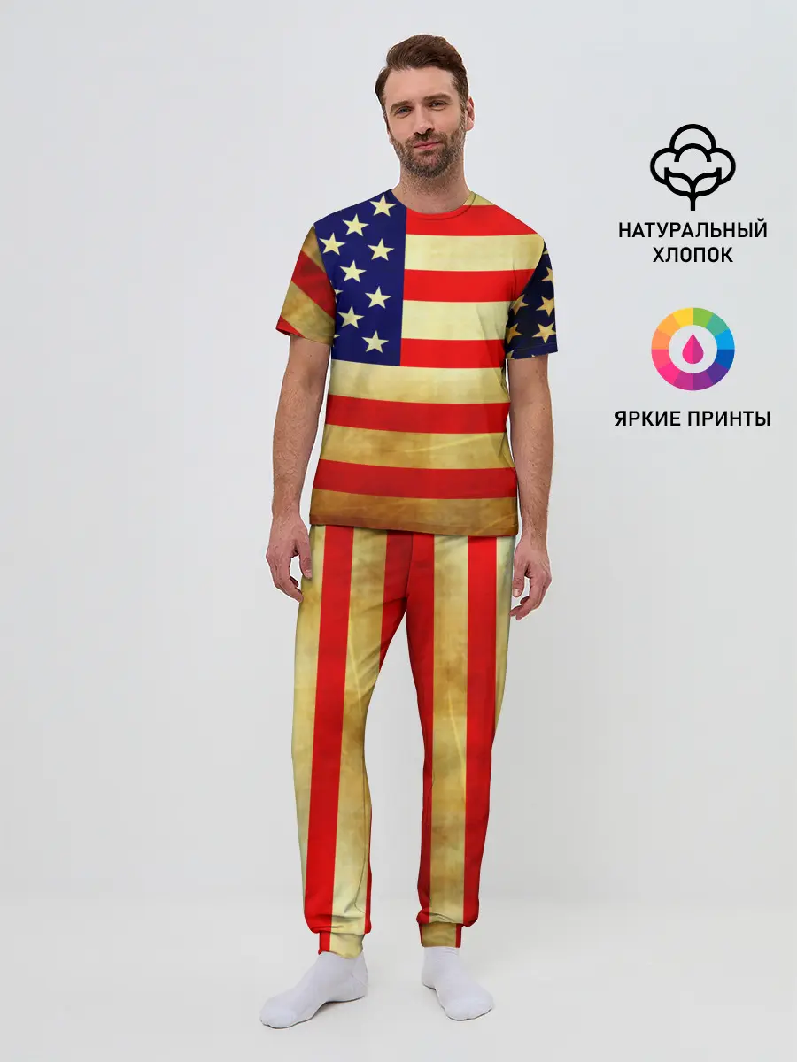 Мужская пижама с брюками / USA