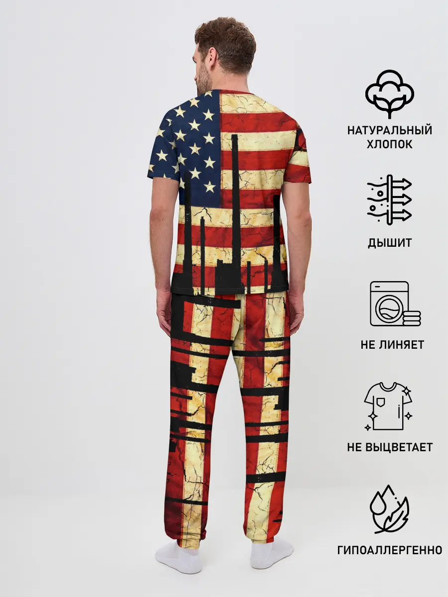 Мужская пижама с брюками / USA URBAN