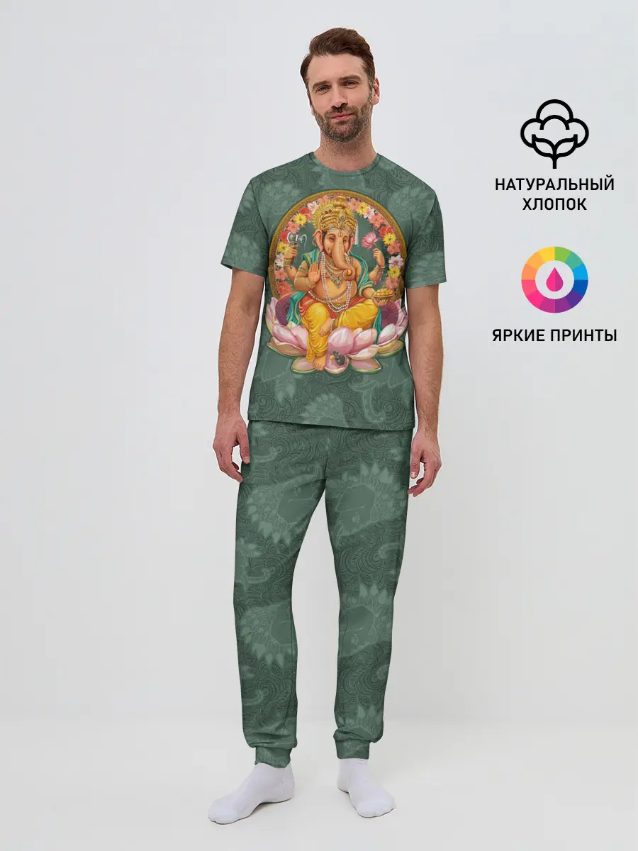 Мужская пижама с брюками / Ганеша
