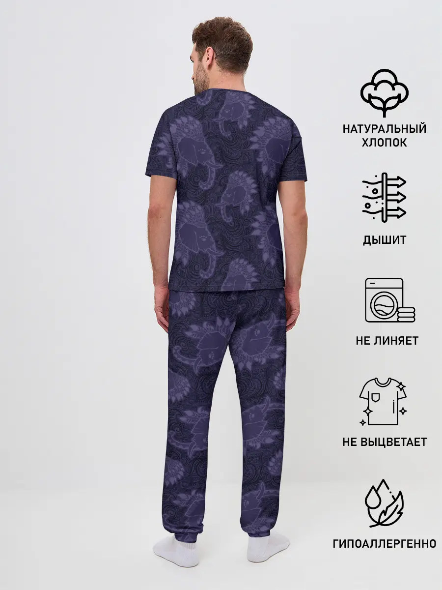 Мужская пижама с брюками / Ганеша