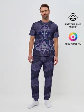 Мужская пижама с брюками / Ганеша