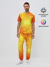 Мужская пижама с брюками / ОРАНЖЕВЫЕ СОТЫ