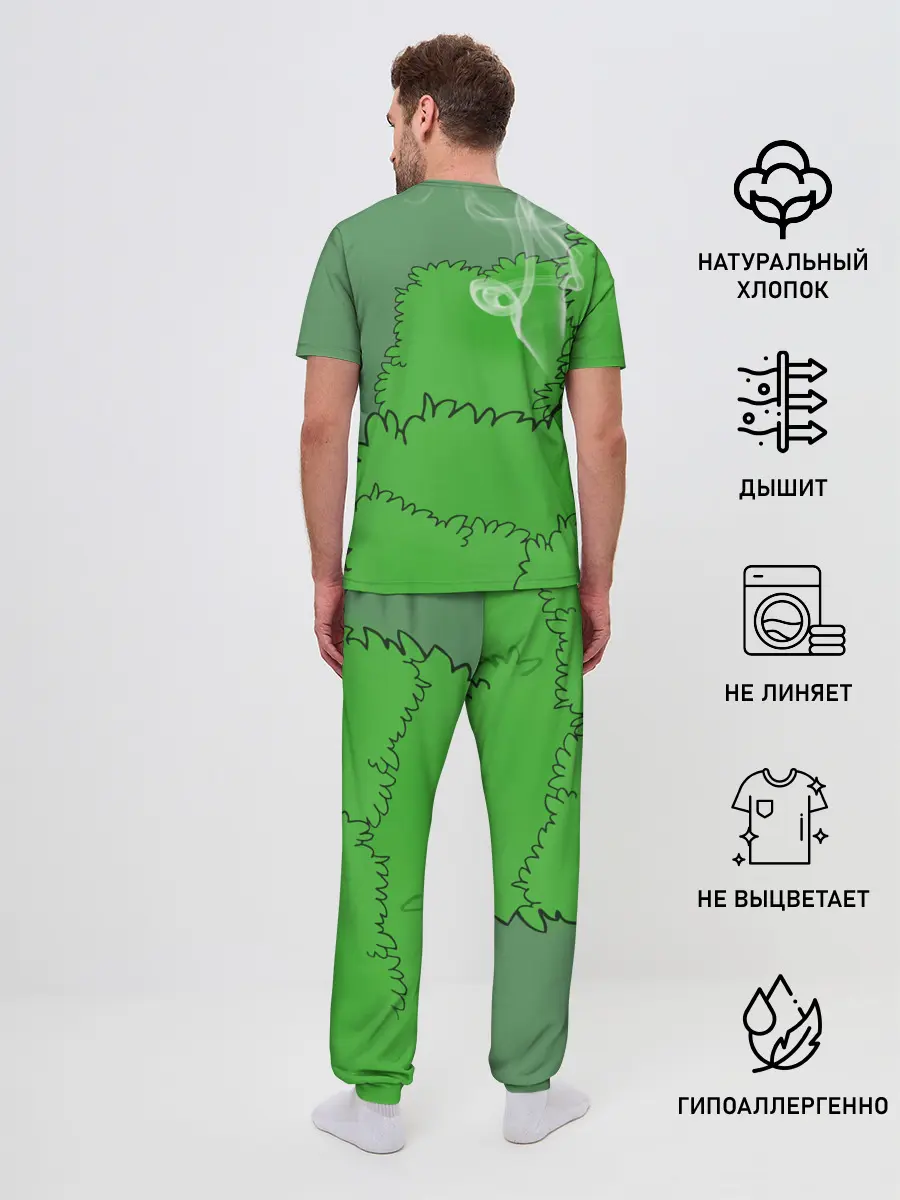 Мужская пижама с брюками / Шашлыки из кустов
