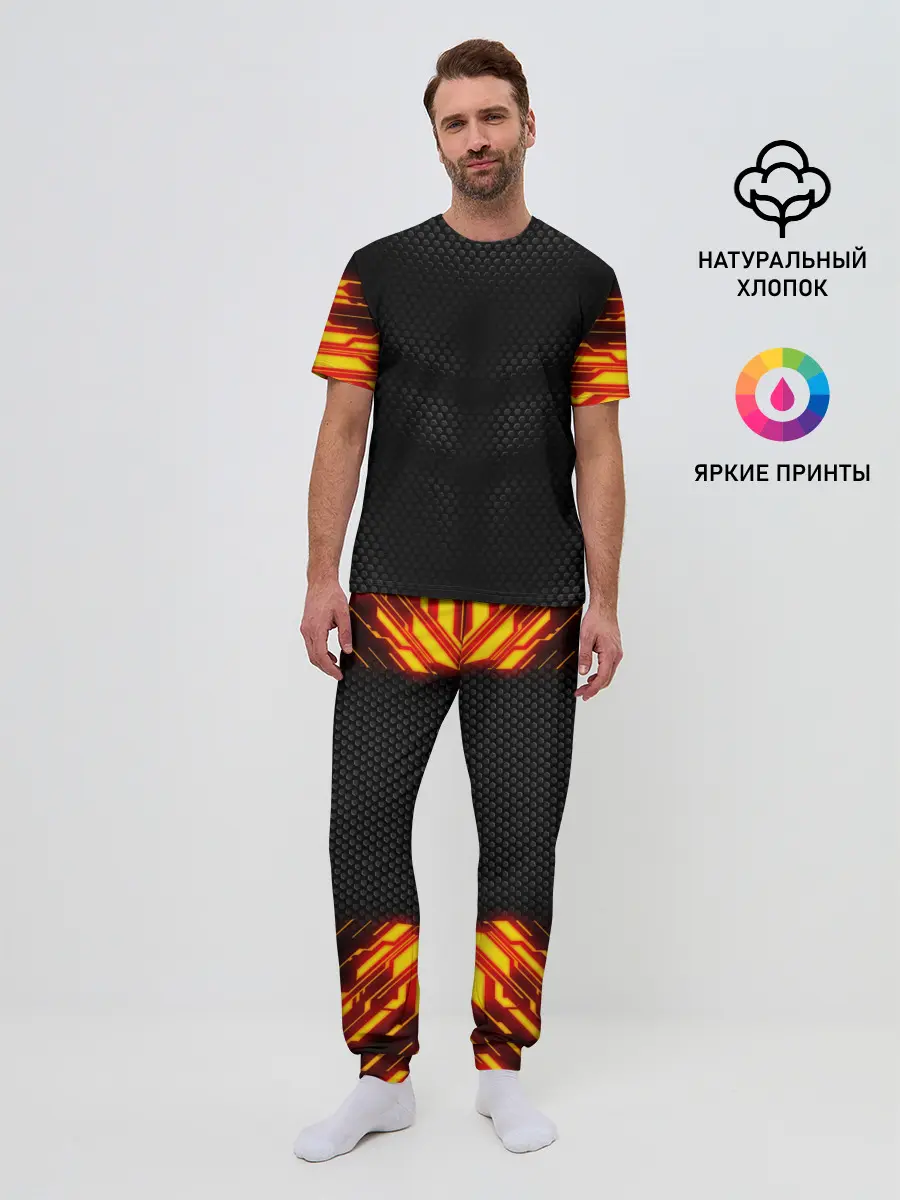 Мужская пижама с брюками / СТАЛЬНАЯ БРОНЯ