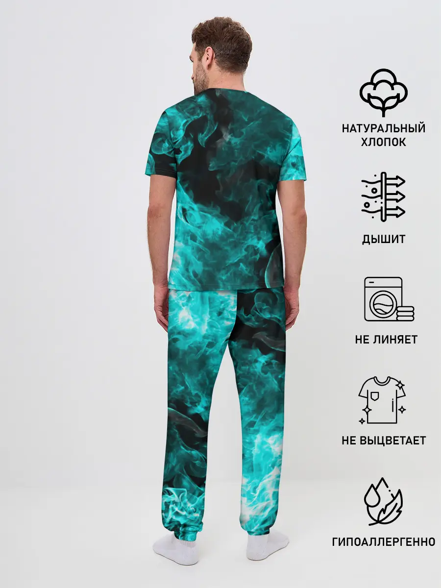 Мужская пижама с брюками / ОГОНЬ